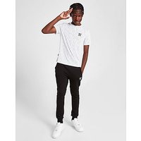 11 Degrees All Over Print Stripe T-Shirt Junior - White